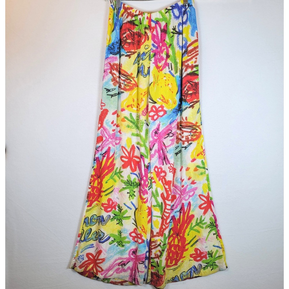 Simon Miller Wide Leg Pants in Multicolor Floral Print